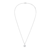 Diana M Jewels - Lab-grown Emerald-cut Diamond East–west Solid Bail Pendant Necklace - 9.00 Ct
