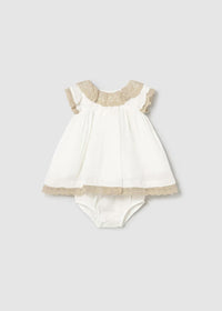Mayoral - Trim Lace Cotton Dress