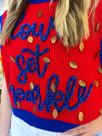Queen Of Sparkles - Down Set Sparkle Vest
