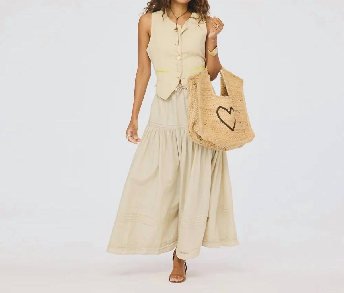 Kerri Rosenthal - Vacance Pintuck Skirt