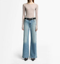 7 For All Mankind Lotta High Waist Wide Leg Jeans in amuse me - women's jeans - view 4