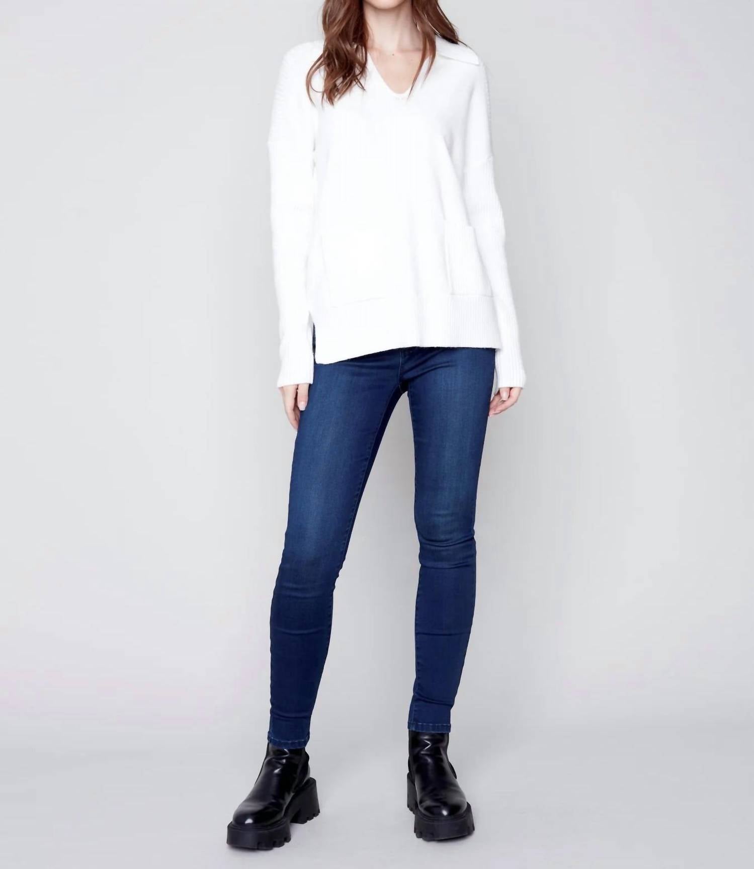 Charlie B - Johnny Collar Sweater
