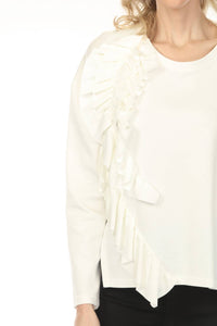 Joseph Ribkoff - Ruffled Long Sleeve Top
