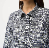 Joseph Ribkoff - Abstract 3/4 Sleeve Trapeze Jacket