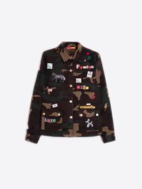 Vilagallo Olivia Camo Jacket in green - women's jacket - view 4
