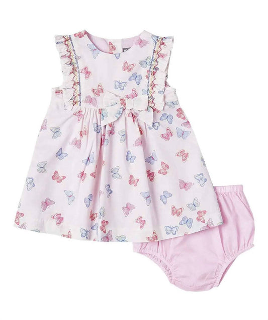 Petit Confection - Girls' Butterfly Printed Dress Set