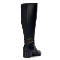 Andrea - Women's Tall Riding Boots With Elastic on Shaft