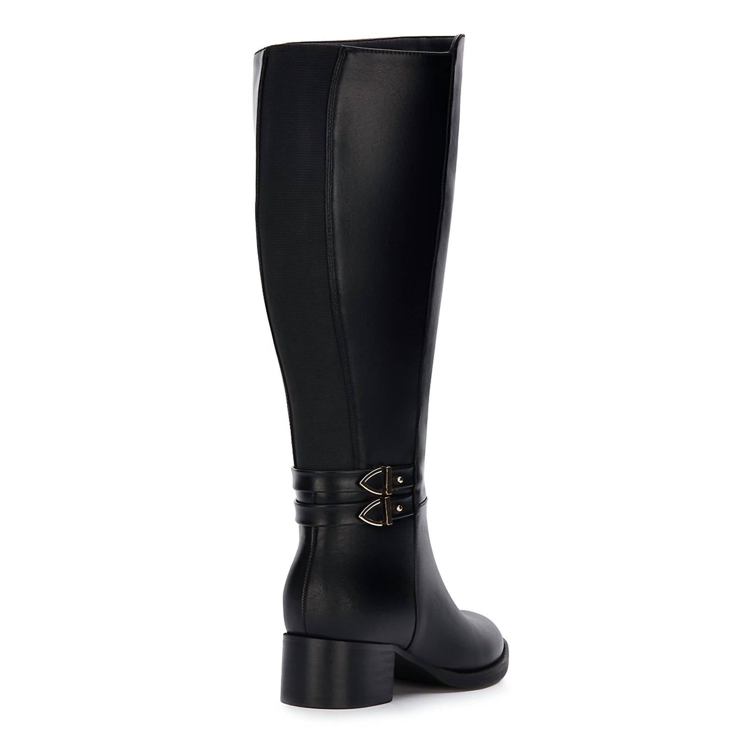 Andrea - Women's Tall Riding Boots With Elastic on Shaft