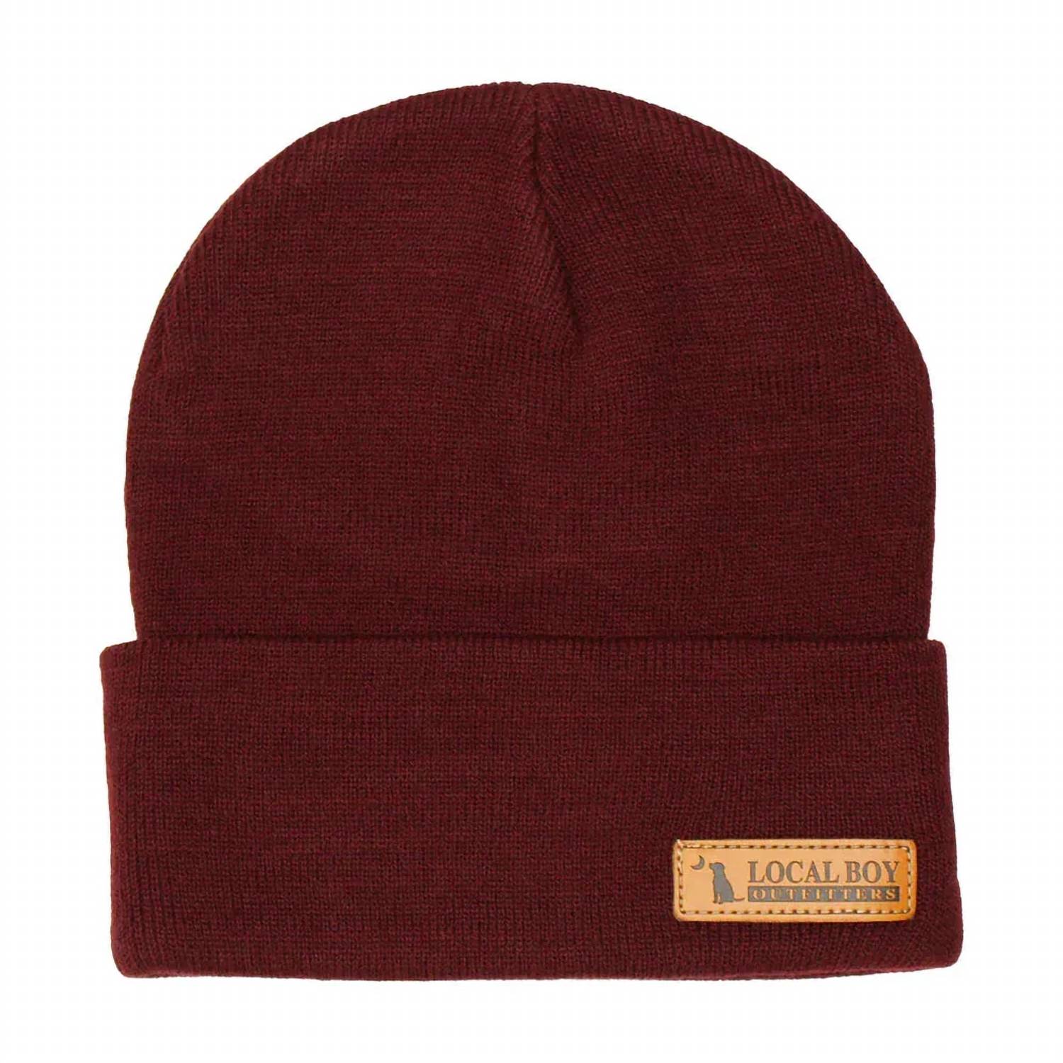 Local Boy Outfitters - Men's Leather Label Beanie