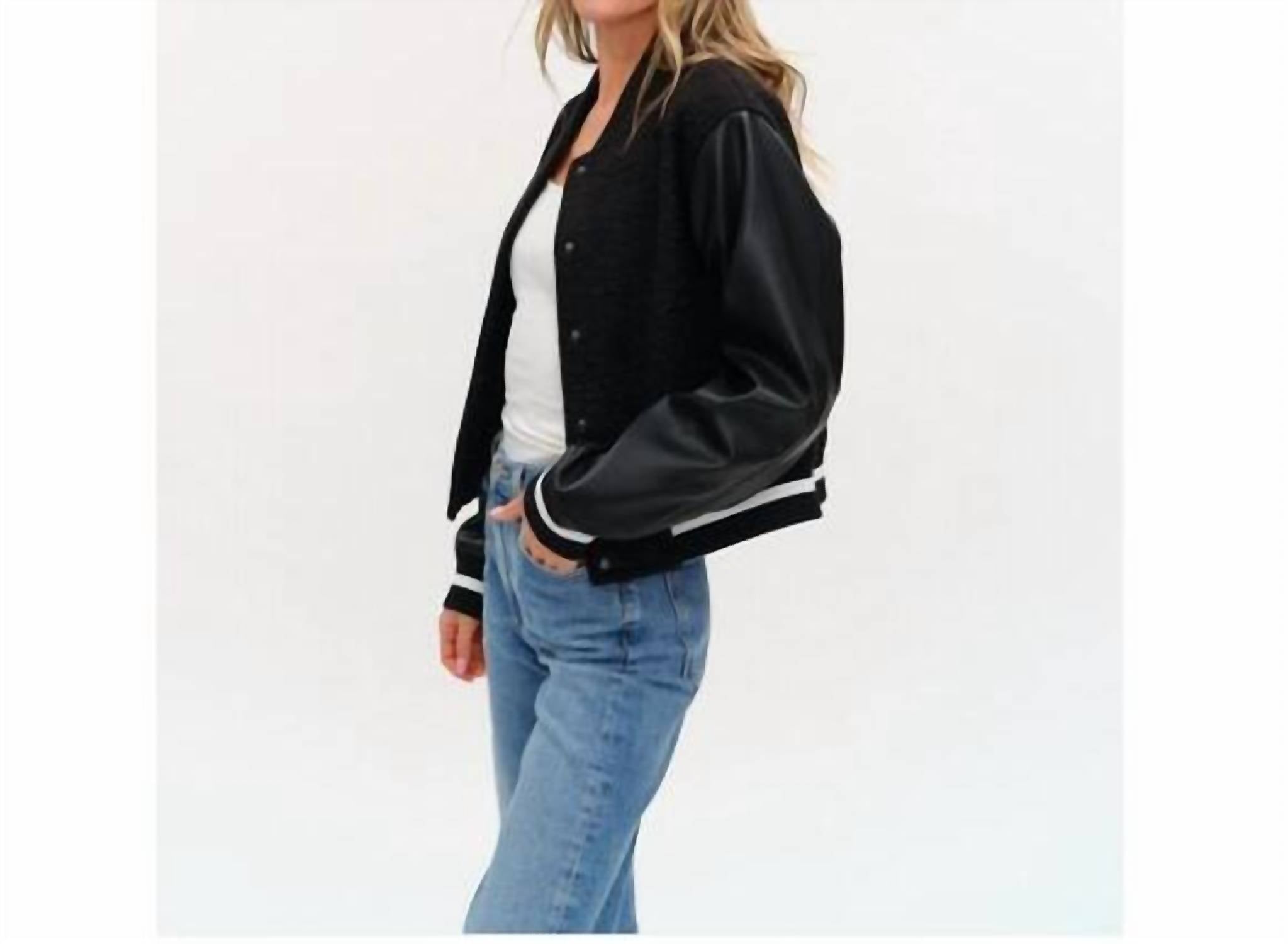 Six/Fifty - York Faux Shearling Bomber Jacket