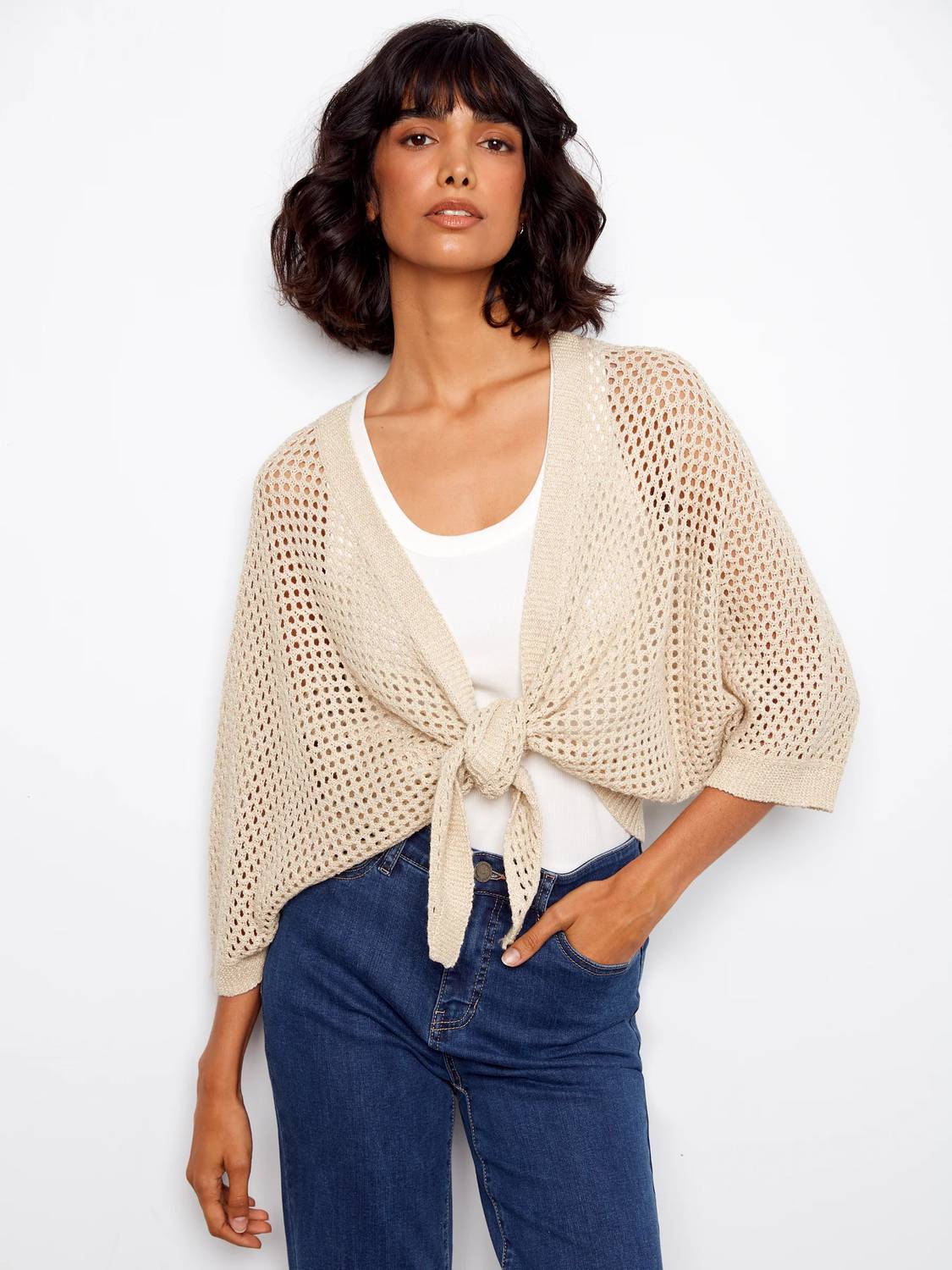 Charlie B - Dolman Elbow Sweater Shrug