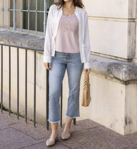 Grace And Lace - Crop Flare Denim Jeans
