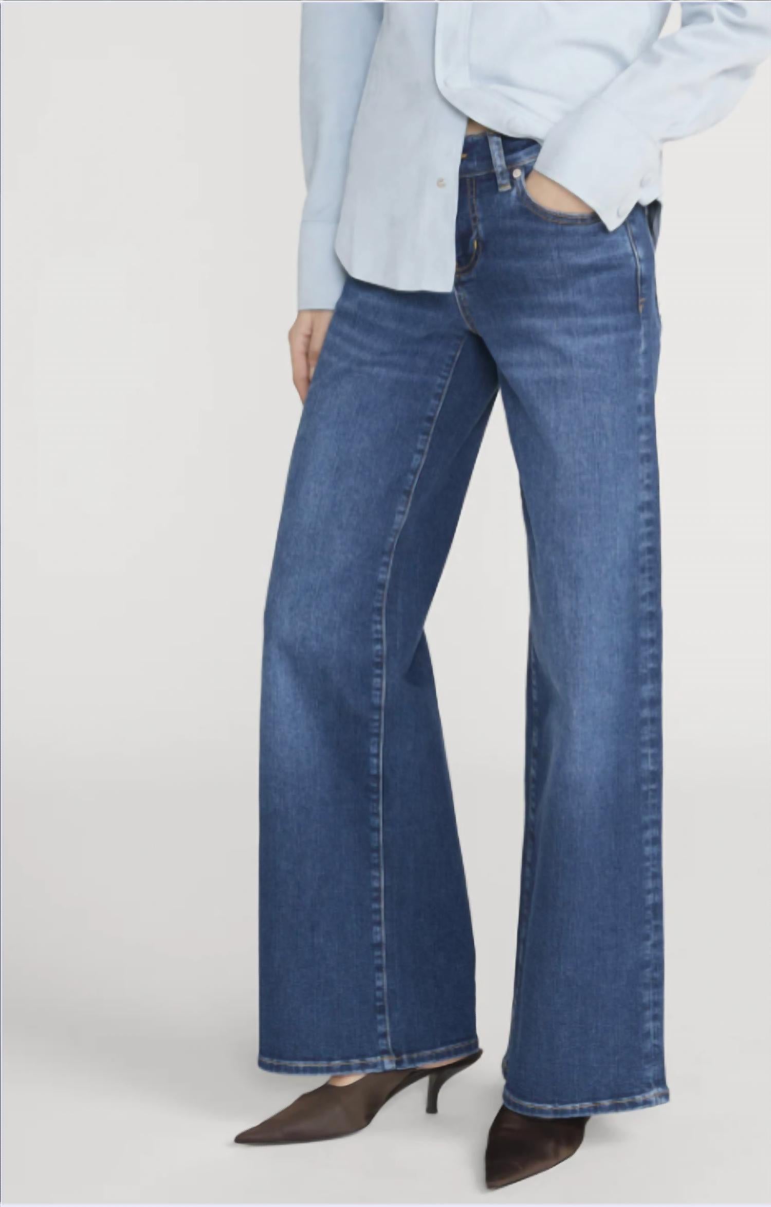 Frame - Low Rise Slim Palazzo Jeans