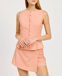 En Saison - Amira Peplum Top