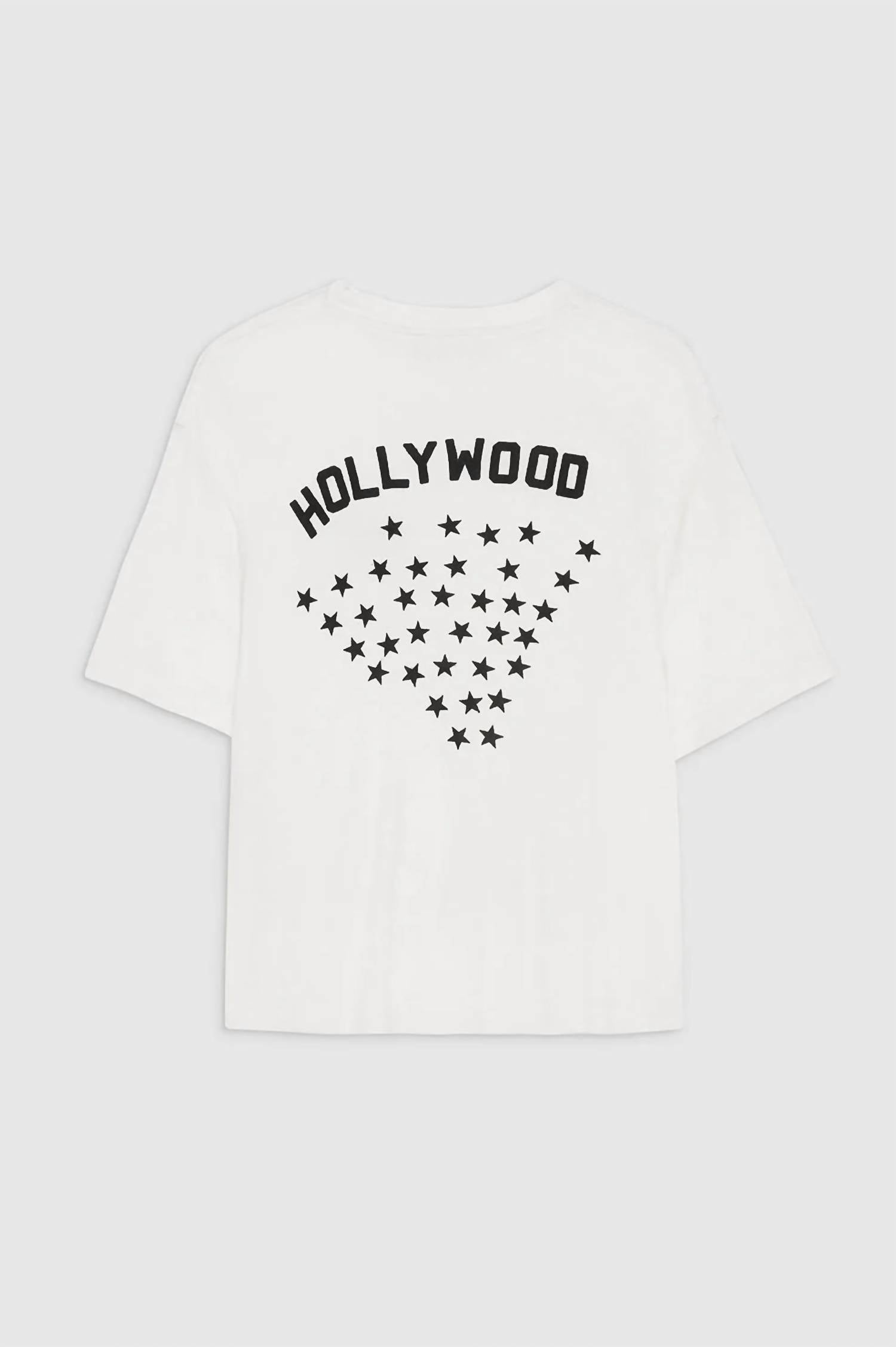 ANINE BING Louis Hollywood Tee in ivory - women's t-shirt - view 4