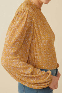 Hayden La - Floral Pleated Blouse