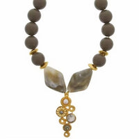 Nour London - Women's Semiprecious Stone Statement Necklace