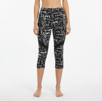 BBrazil Clothing Love Capri Leggings in black - women's pants