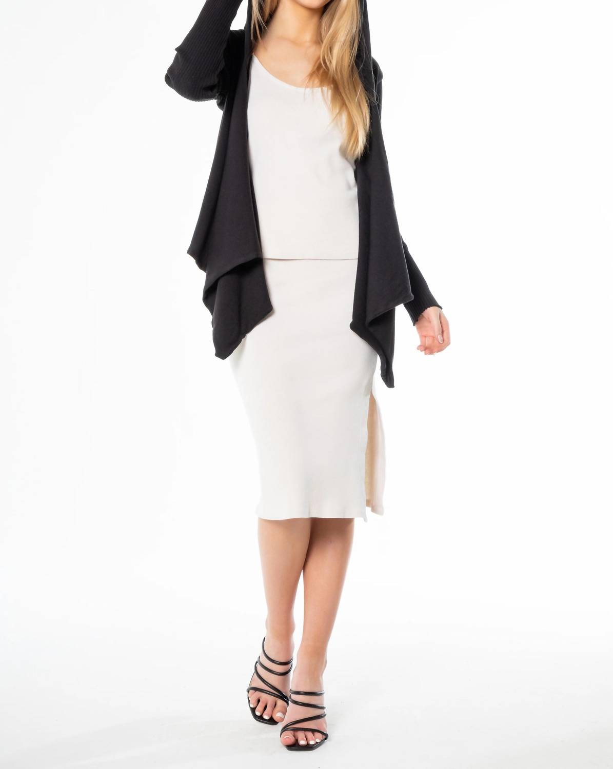 Maven West - Hoodie Open Front Cardigan
