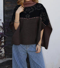 Thml - Floral Knit Poncho