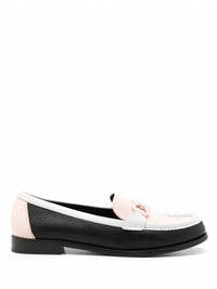 Salvatore Ferragamo Women's Gancini Leather Moccasin Loafers in black - women's flats - view 30