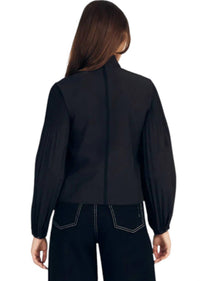 Derek Lam 10 Crosby - Lupa Pleated Sleeve Top