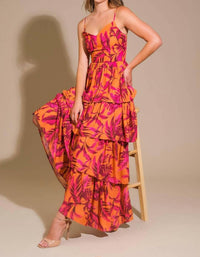 Flying Tomato - Printed Maxi Dress