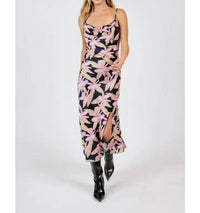 Sadie & Sage - Candlelight Cowl Neck Midi Dress With Slit