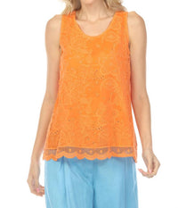 Johnny Was WAYNE TANK ELIZA in firecracker - women's tank top