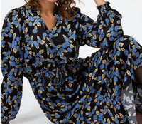 Esqualo - Blue Floral Maxi Dress