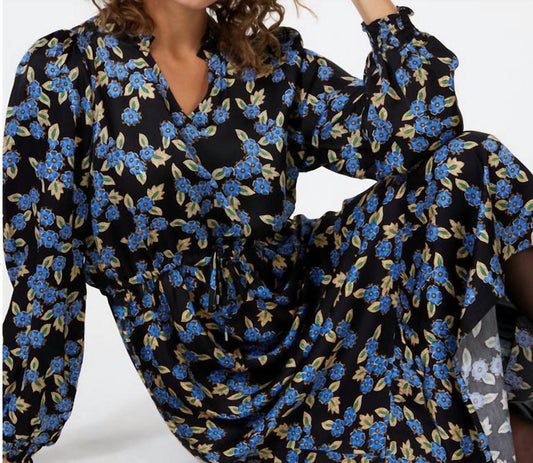 Esqualo - Blue Floral Maxi Dress