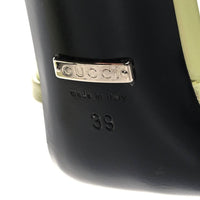 Gucci Womens Charlotte Nappa Gg Ankle Strap High Heeled Sandals in pistachio green - women's sandal - view 6