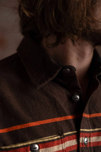 Iron & Resin Men's Upland Shirt in brown - men's shirt - detail view