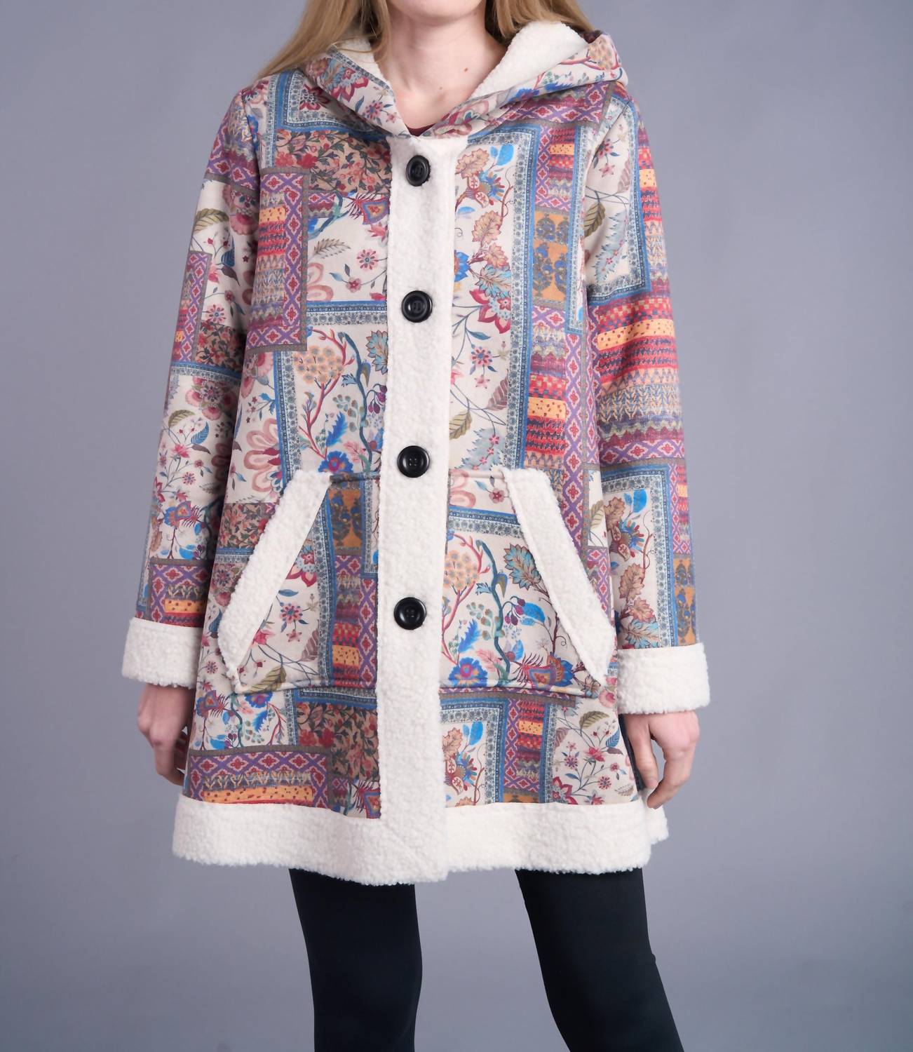 Shana Apparel - Shearling Hooded Jacket