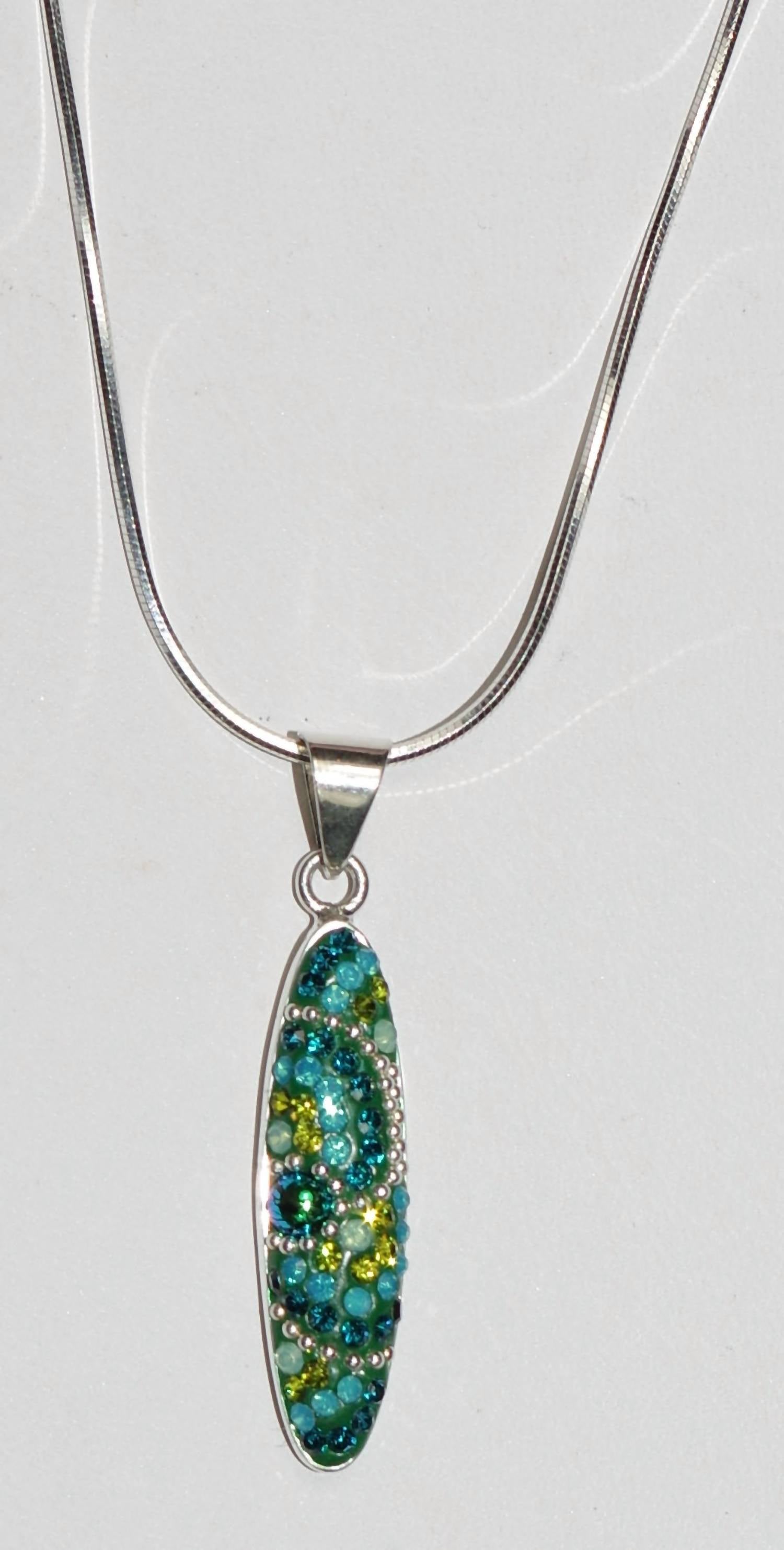 Mosaico - Women's Crystal Pendant Necklace