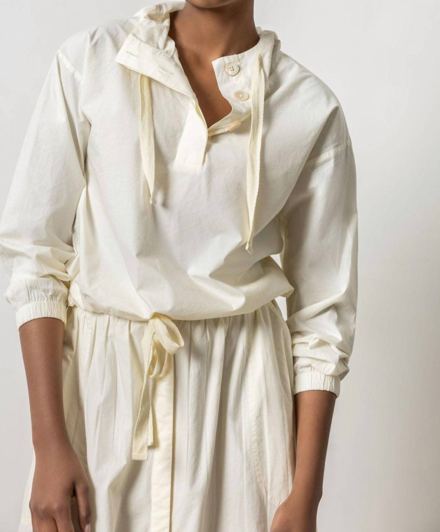 Lilla P - Poplin Hoodie Top