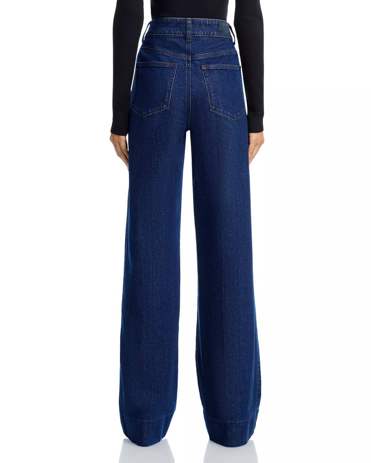 Paige - Sasha High Rise Patch Pocket Wide Leg Jeans