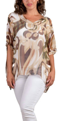 Gigi Moda - Lizane Swirl Print Blouse