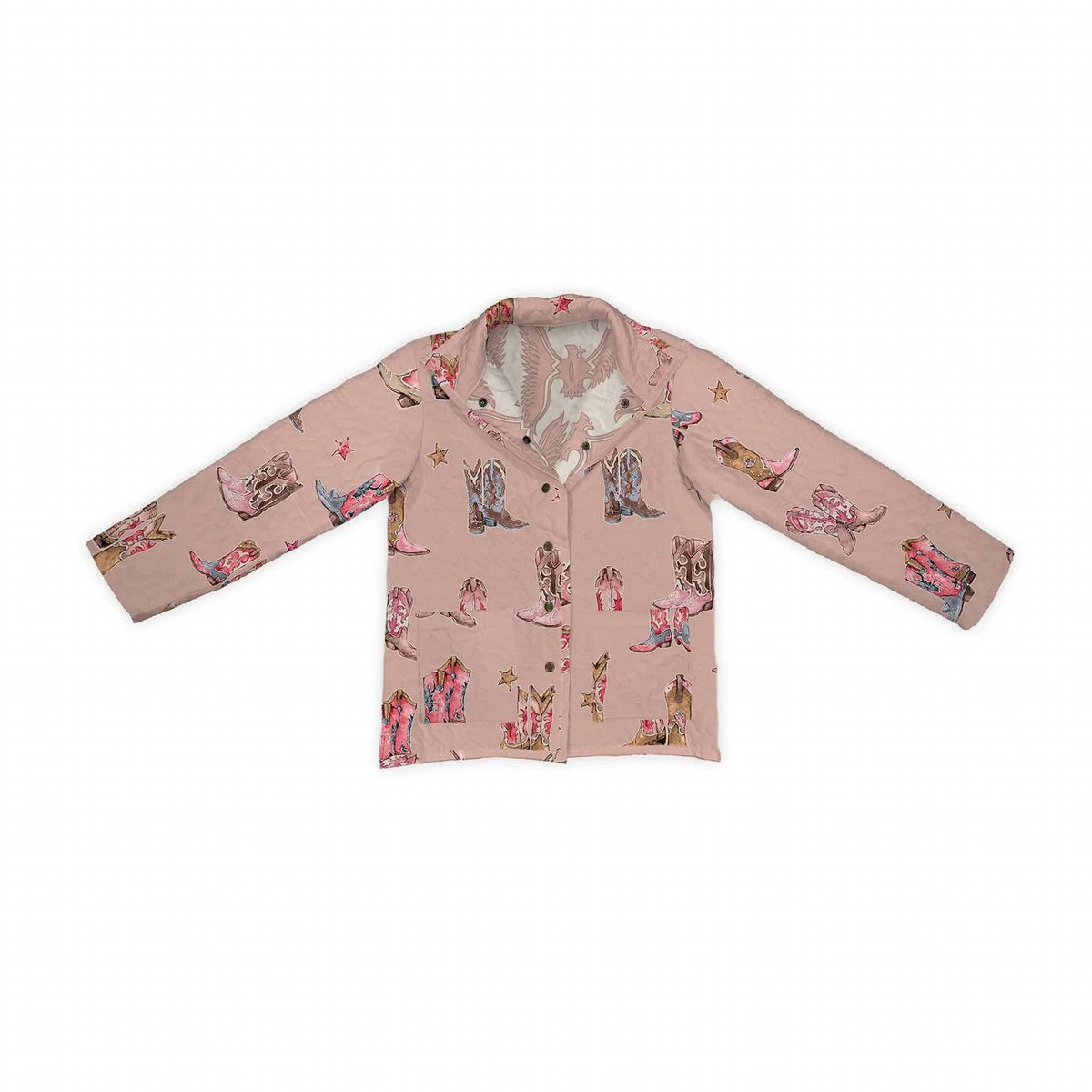 Ida Mae Home - Thunderbird Boots Quilted Snap Jacket