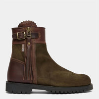 PENELOPE CHILVERS Women's Inclement Cropped Tassel Boot in seawood conker - women's shoe