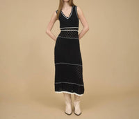 Blu Pepper - Nadia Crochet Midi Dress