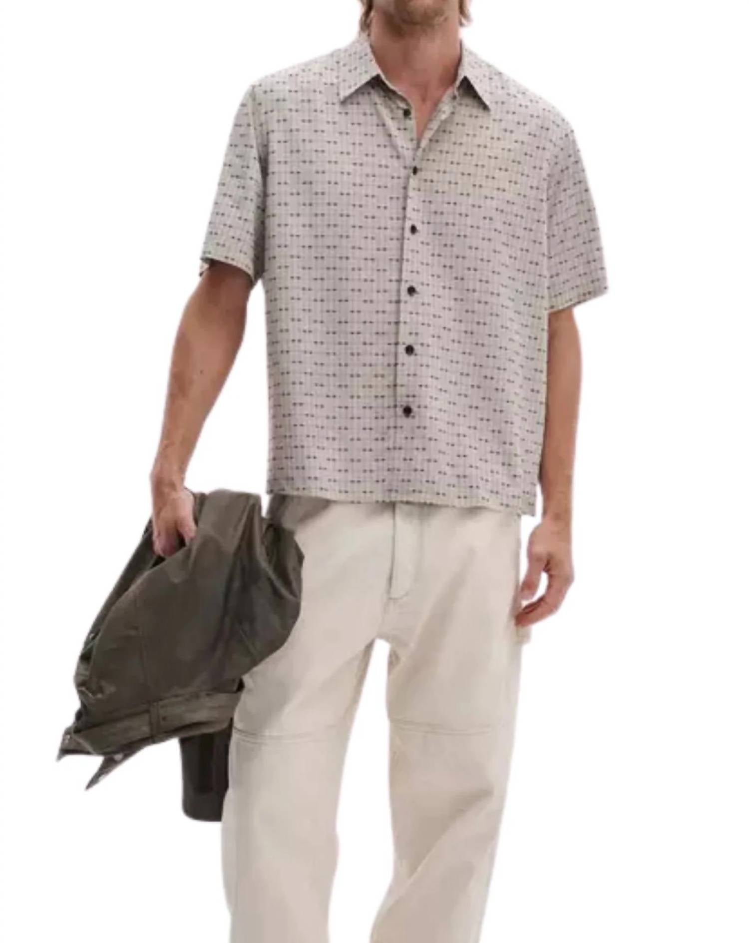 Rag & Bone - Dalton Short Sleeve Jacquard Shirt