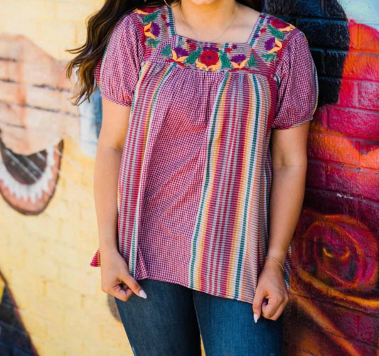 Layerz Clothing - Adelynn Embroidered Top