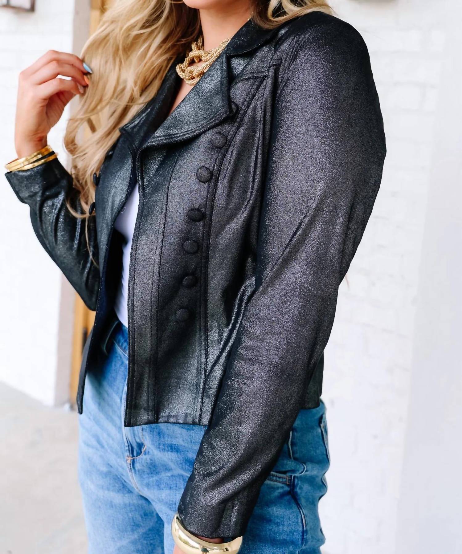 Insight - Liquid Sparkle Metallic Vegan Jacket