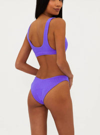 Beach Riot Vanessa Bikini Bottom in purple - women's swimwear - detail view