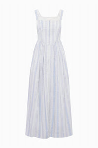 Loveshackfancy - majory cotton bustier midi dress