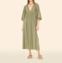 XIRENA Angela Dress in dark seagrass - women's dress