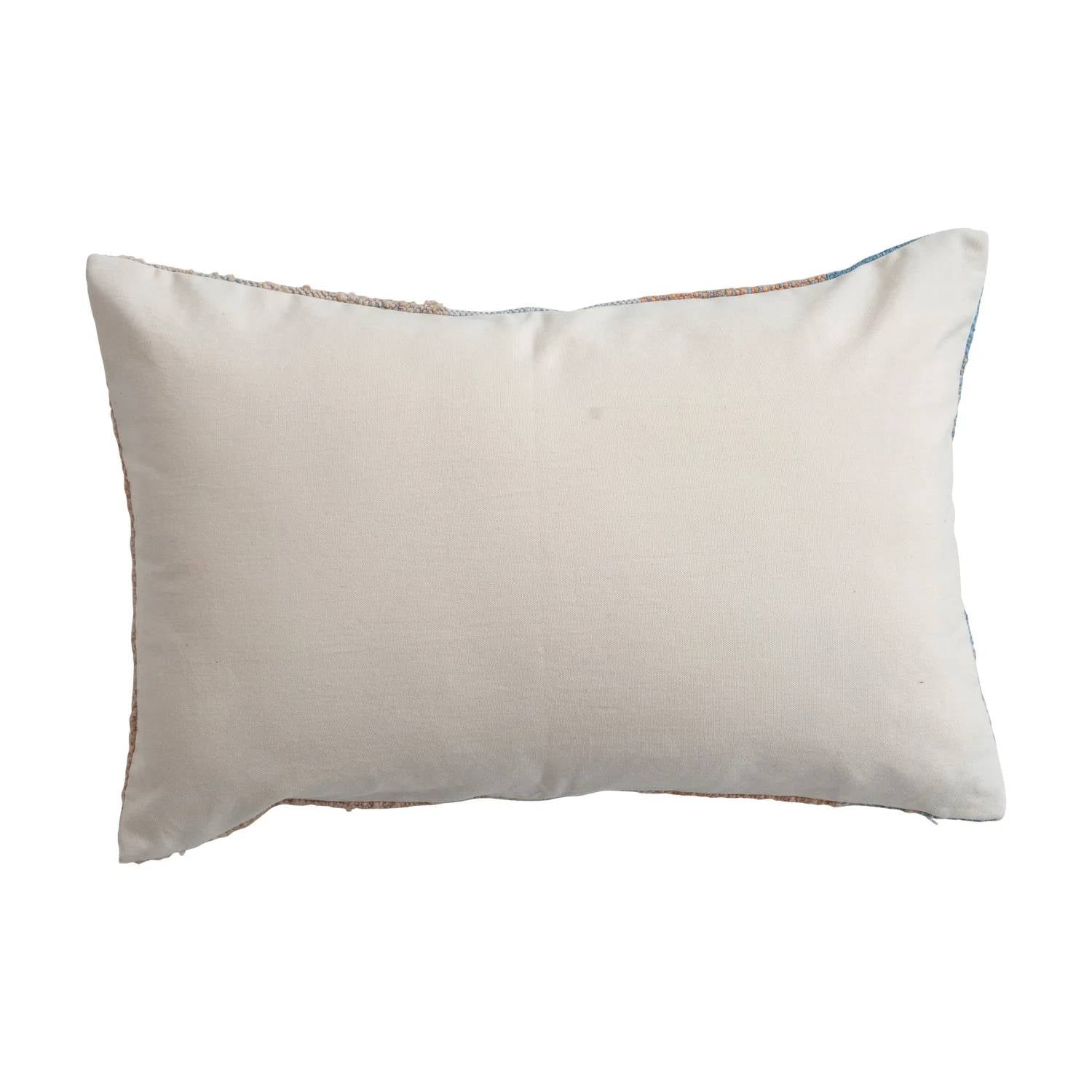Creative Co-Op - Tufted & Embroidered Butterfly & Insect Woven Thow Pillow