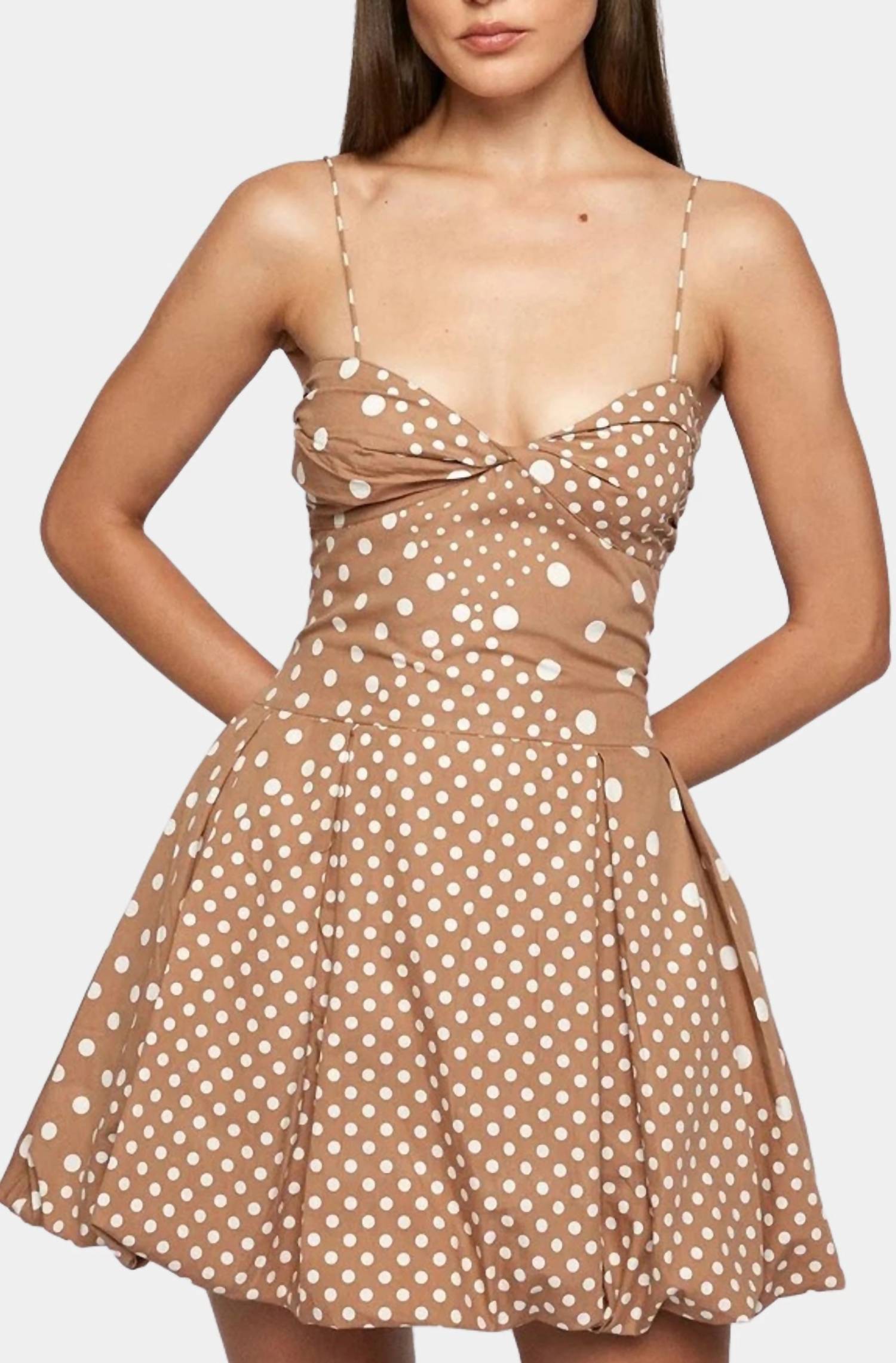 Swf - Fitted Polka Balloon Dress