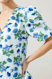 Sugarlips - Magnolis Floral Puff Sleeve Blouse